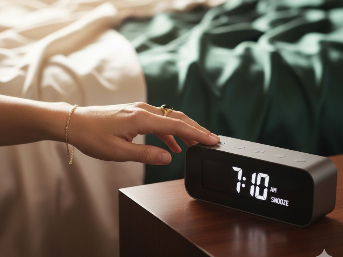 A hand is turning off the second alarm of the Six-Alarm Protocol