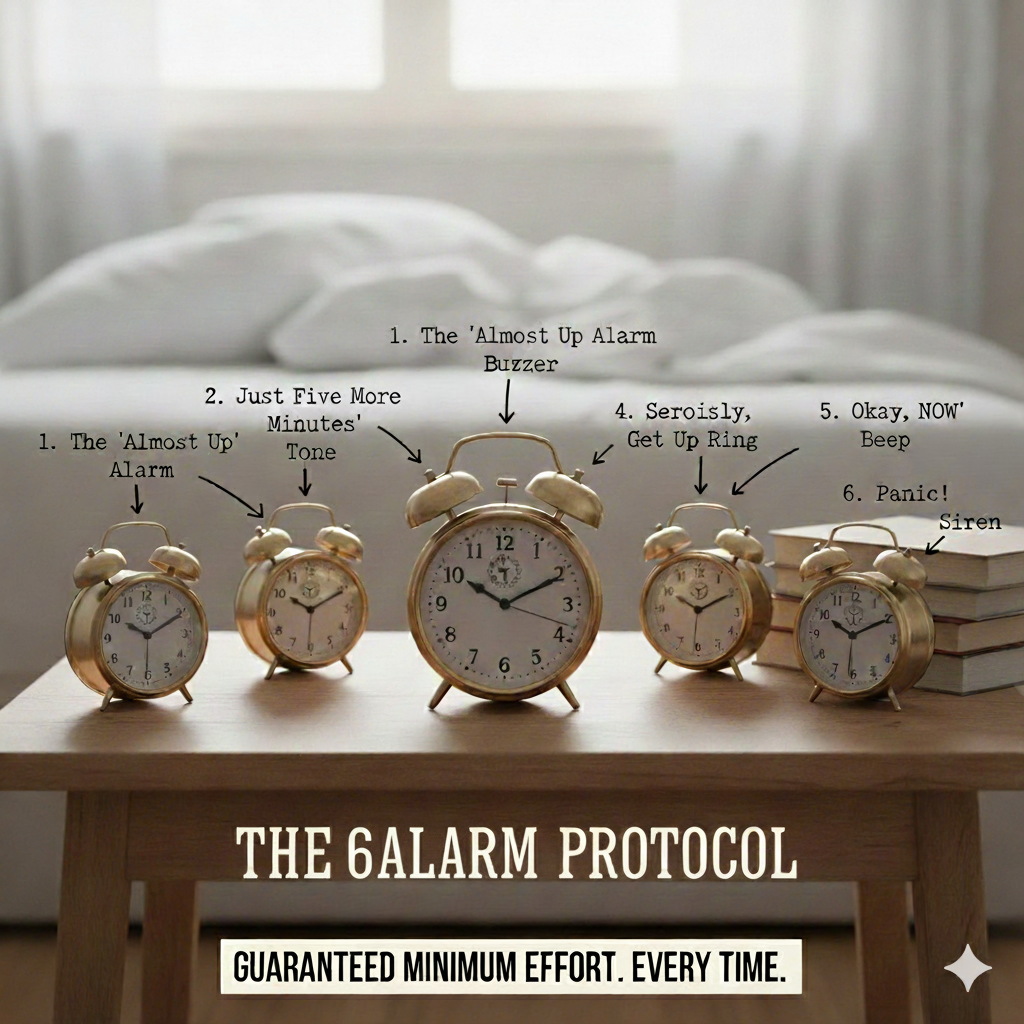 The Lazy’s Guide to the Six-Alarm Protocol