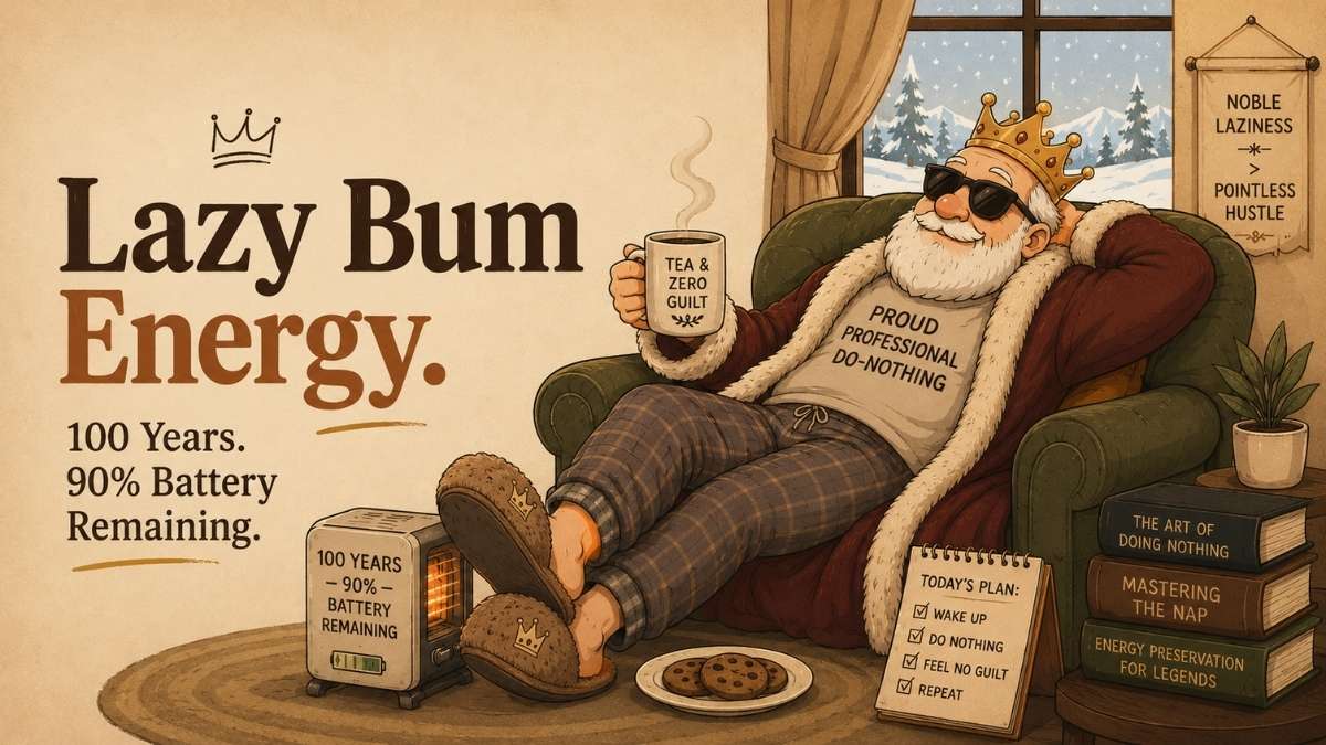 3 Things You Didn’t Know About Being a Lazy Bum