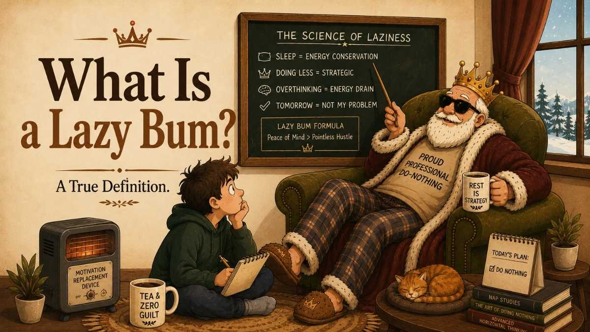 What is a Lazy Bum? A True Definition