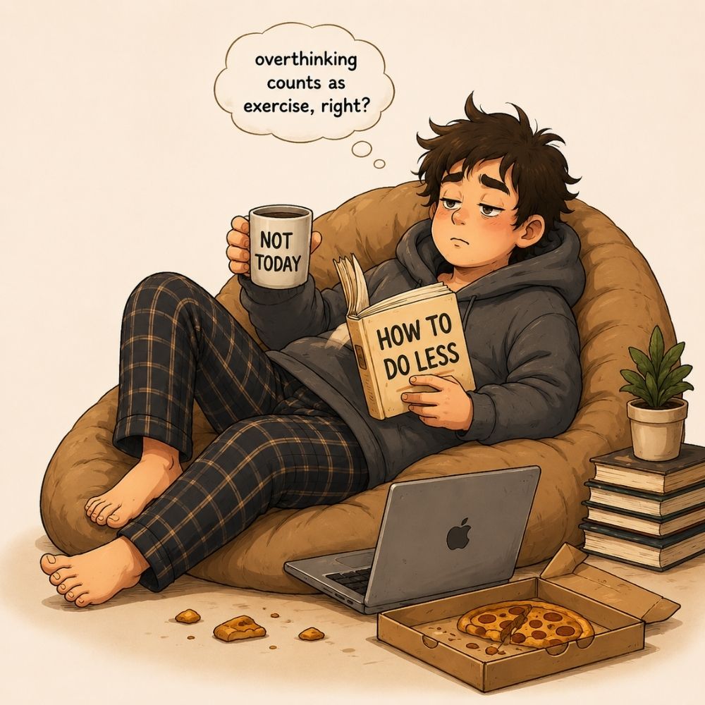 Lazy bum relaxing